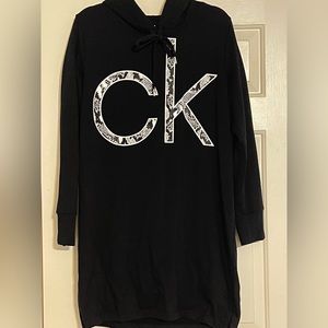 Calvin Klein hooded sweatshirt dress
